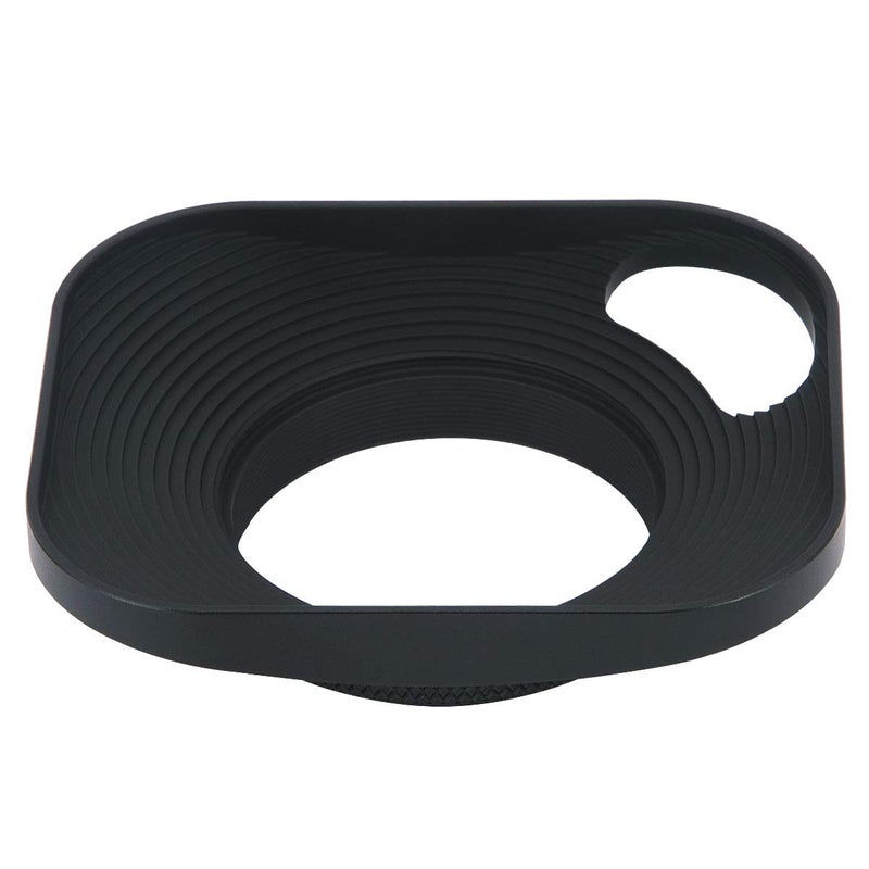 Haoge LH-B39P 39mm Square Metal Screw-in Lens Hood Hollow Out Designed with Cap for Leica Rangefinder Camera with 39mm E39 Filter Thread Lens Black - Image 3